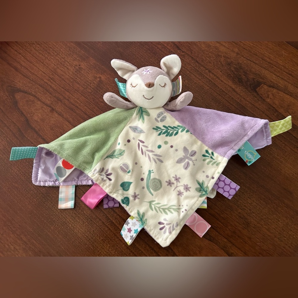 Taggies Mary Meyer Purple Flower Deer Lovey
